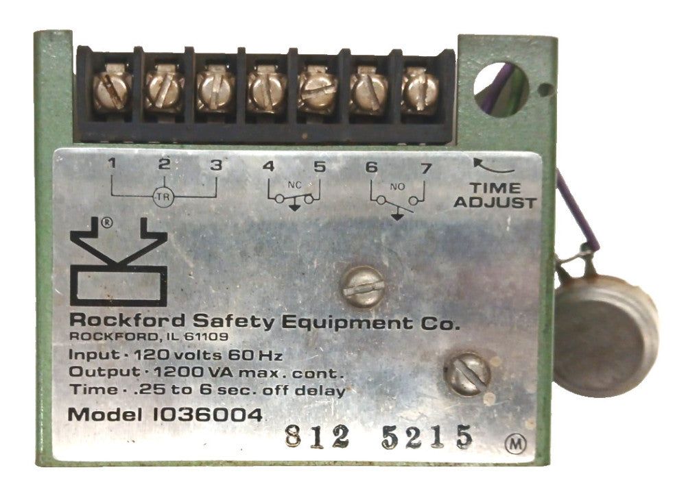 ROCKFORD SAFETY EQUIPMENT CO INPUT/OUTPUT MODULE MODEL I036004 120 VOLTS 60HZ