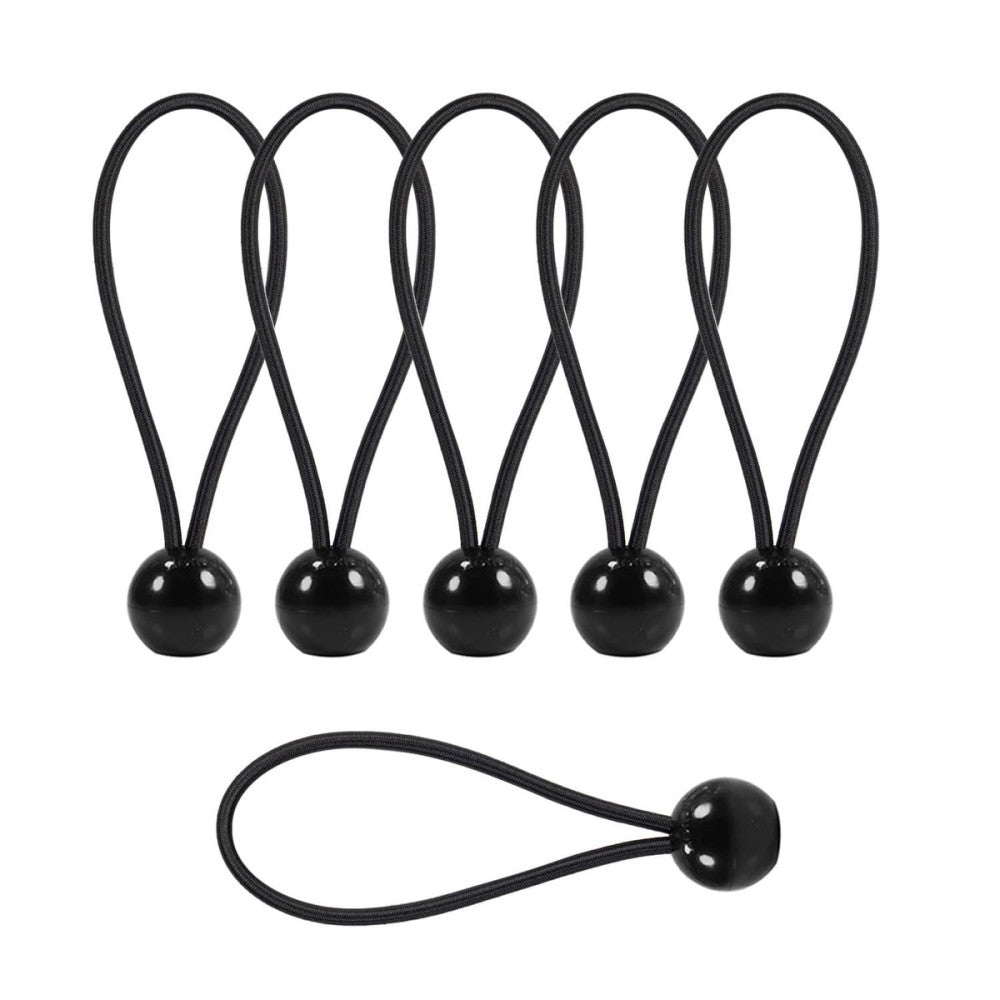 30 PCS Bungee Balls 6 Inch Black Ball Bungee Cords Heavy Duty Tie Down Cord f...