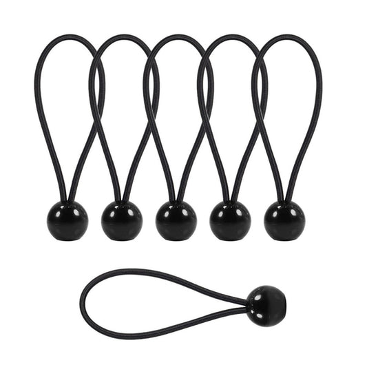 30 PCS Bungee Balls 6 Inch Black Ball Bungee Cords Heavy Duty Tie Down Cord f...