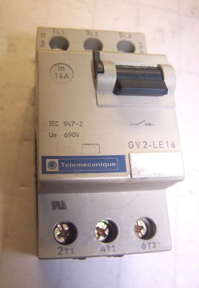 Telemecanique Motor Starter 14 Amp 600 VAC  GV2-LE16