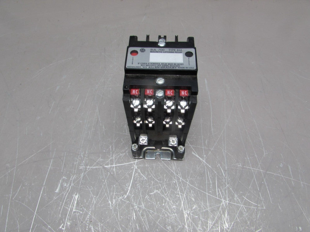 ALLEN BRADLEY 700-RM080A1 , MAGNETIC LATCHING RELAY,600V ,COIL 120V, MAKE OFFER!