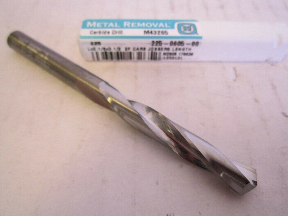 Metal Removal Size "L" 118° Solid Carbide 2F Jobber Length Drill Bit .2900"