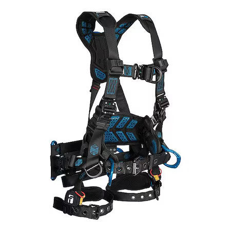 Falltech 8048M Tower Harness, M, 425 Lb, Quick-Connect Chest/ Tongue Leg