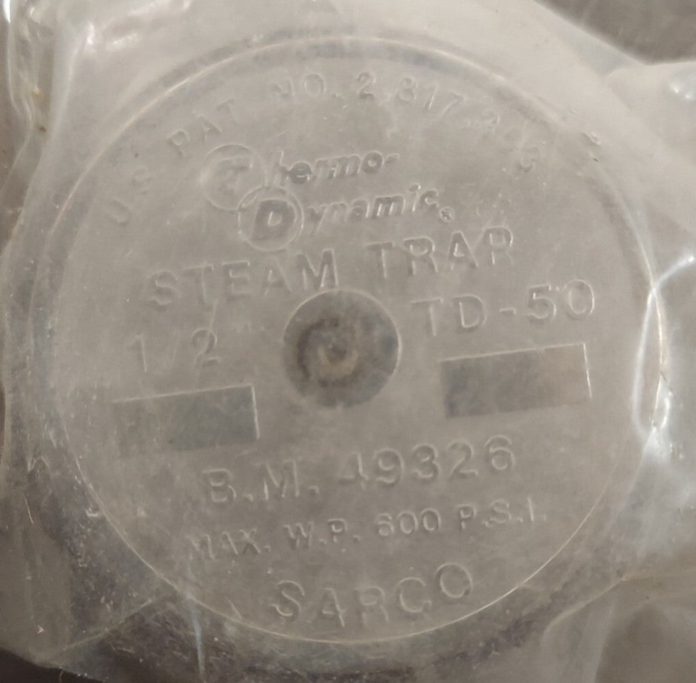 Spirax Sarco CAP Assembly 1/2" TD-50 for Thermodynamic Steam Trap