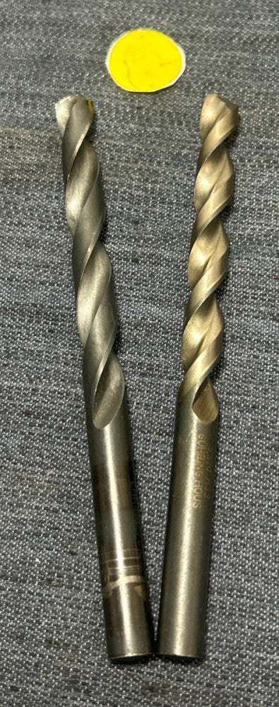 GUHRING HSS 2 FLUTE DRILL BIT  9.520   OAL 5-1/4"   LOT OF 2