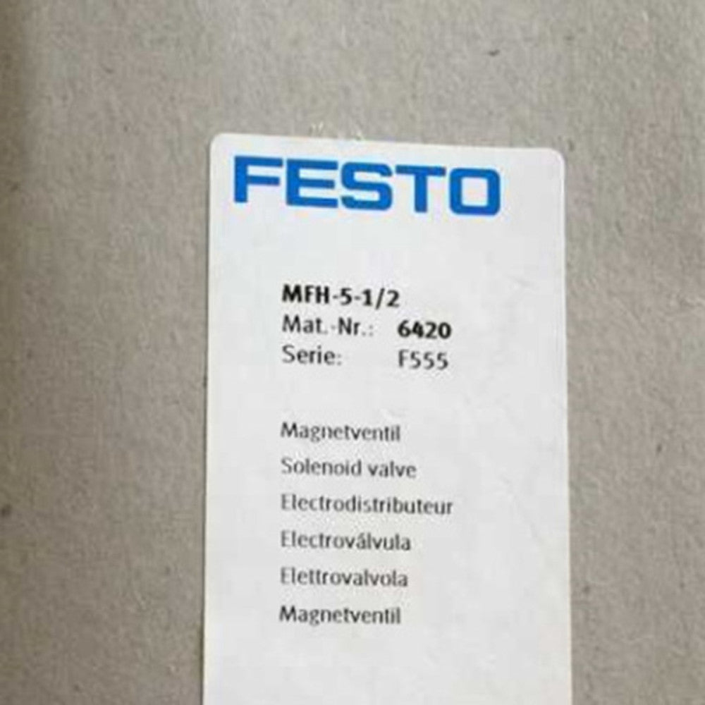 One Brand New FESTO MFH-5-1/2 6420 Solenoid Control Valve