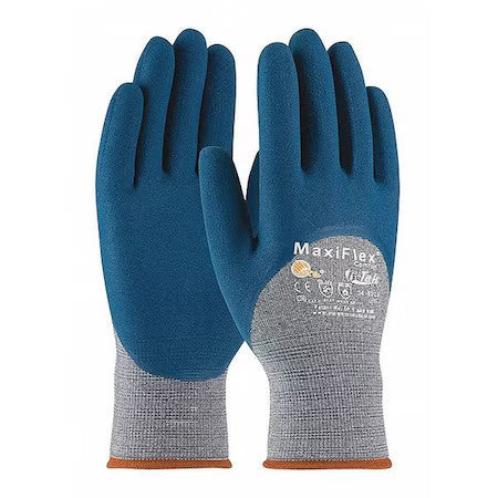 Pip 34-9025/M Coated Gloves, Foam Nitrile, Foam, 3/4 Dip, 2 Abrasion Level,