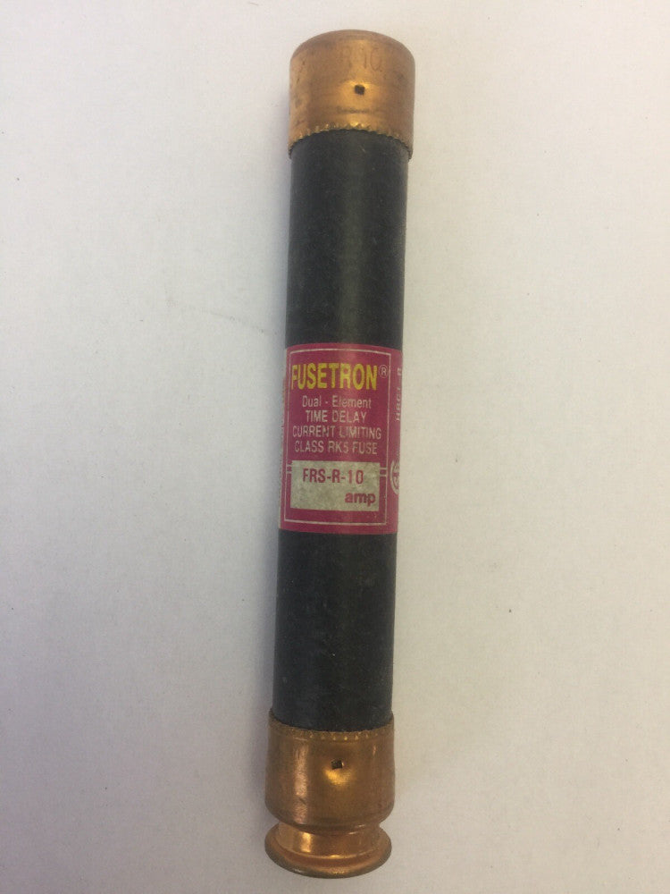 BUSSMAN FRS-R-10 FUSE 10AMPS 600VAC CLASS RK5 DUAL ELEMENT (LOT OF 4) 
