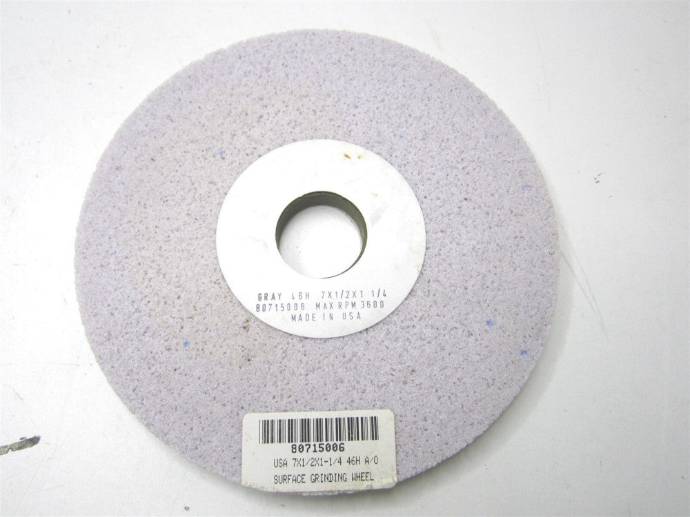 Grier Abrasives 80715006 7" x 1/2" x 1-1/4" Arbor 46 Grit Surface Grinding Wheel