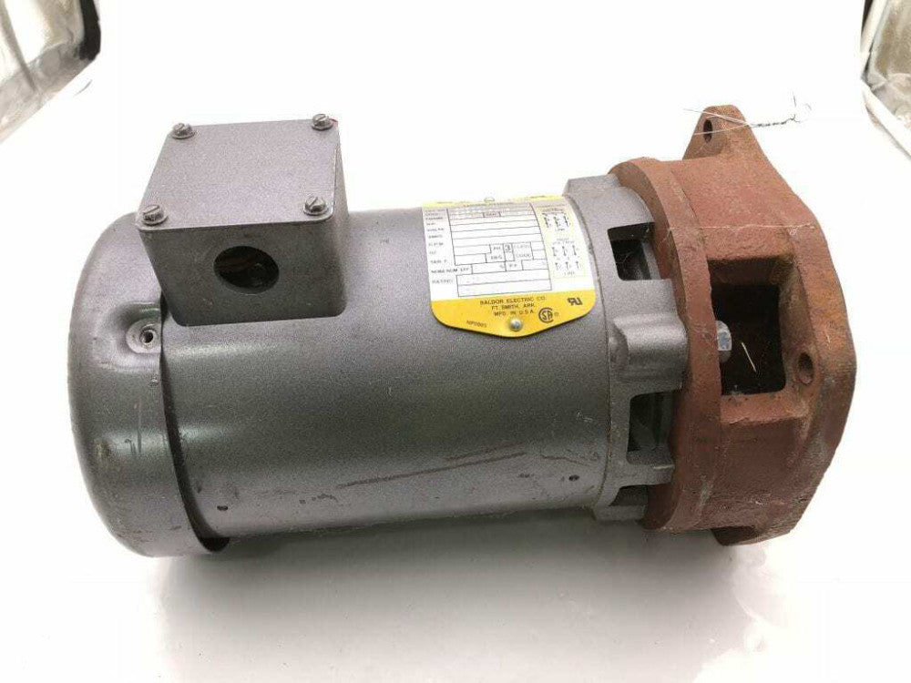 Baldor JM8111 3/4HP Electric Motor for In-Line Pump 3450RPM 3PH