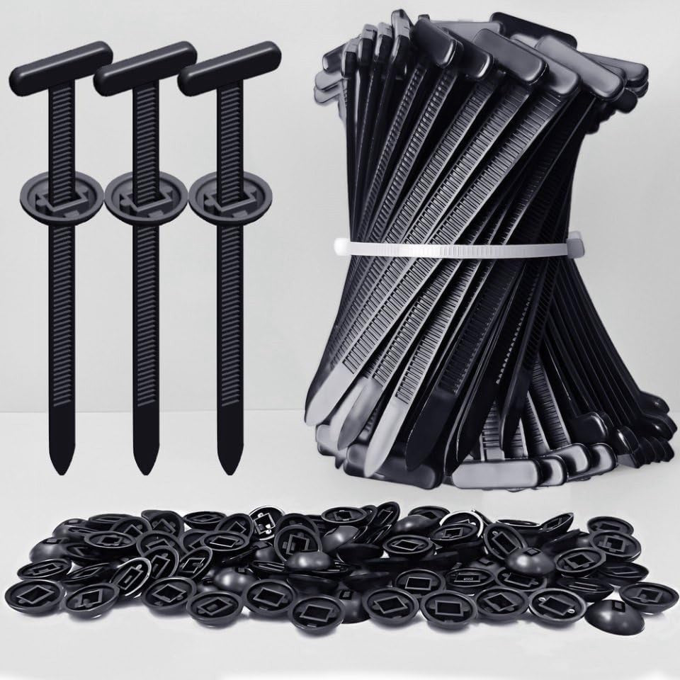 Nylon Universal Cable Tie Buckles, Upgraded Automotive Zipper Clips, 30PCS Self-