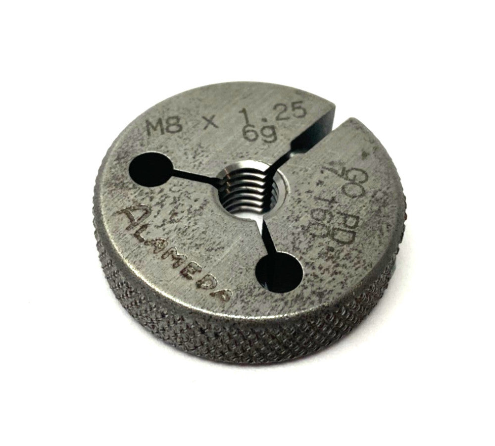 Alameda M8 x 1.25-6G Threaded Ring Gauge GO PD 7.160