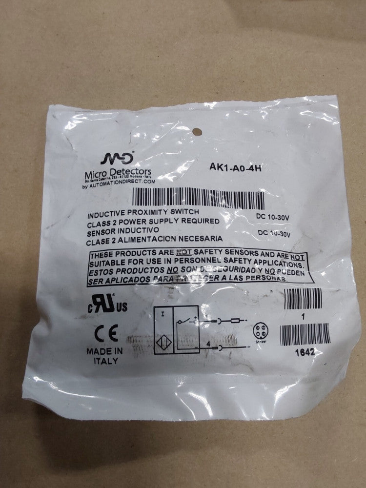 MD MICRO DETECTORS AK1-A0-4H Inductive Proximity Switch