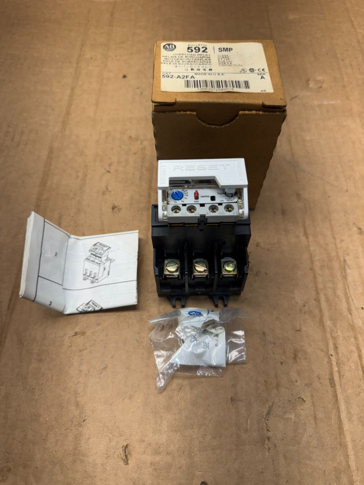 NEW IN BOX ALLEN-BRADLEY SMP OVERLOAD RELAY 592-A2FA SERIES A