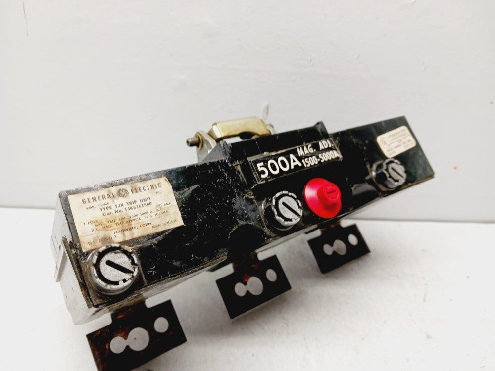 GENERAL ELECTRIC TJK636T500 3 POLE 600 VAC 500 AMP TRIP UNIT
