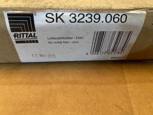Rittal SK 3239.060 Enclosure Air Outlet Filter EMC 204mm x 204mm x 24mm