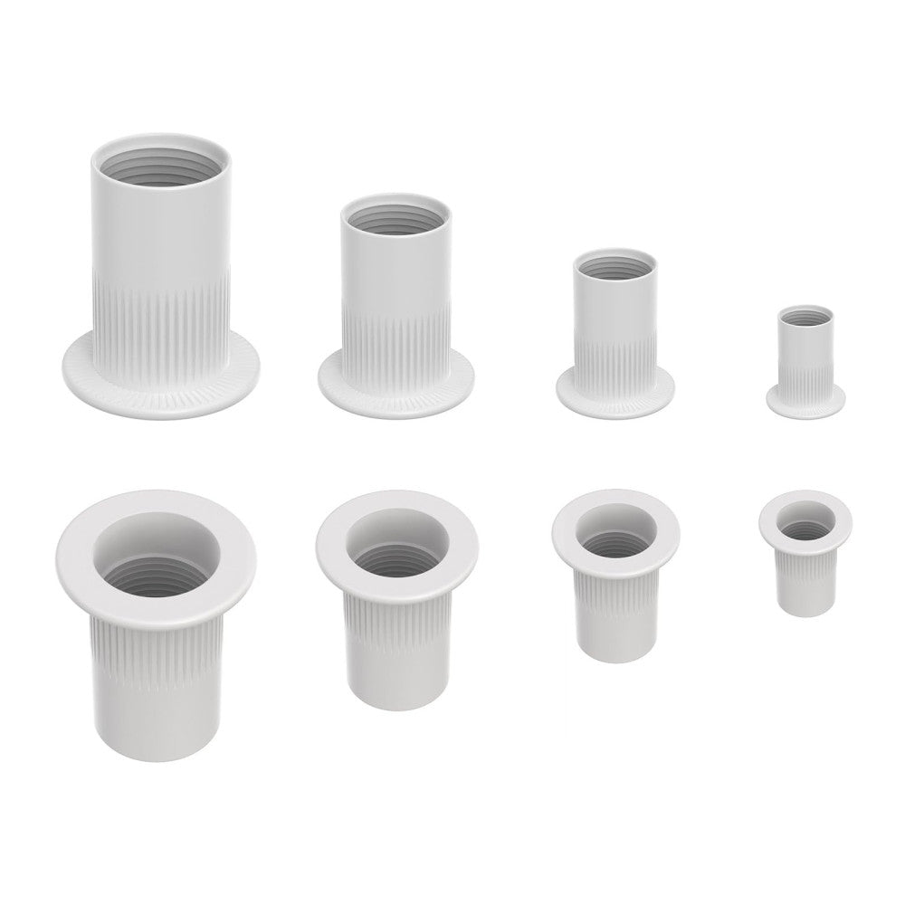 100 PCS White #8-32 18-8 A2304 Stainless Steel SAE Rivet Nuts Home Auto