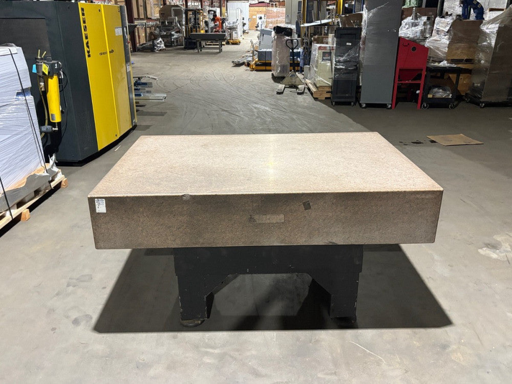 Pink Granite Stone Inspection QC Table, 72" x 48" x 12"