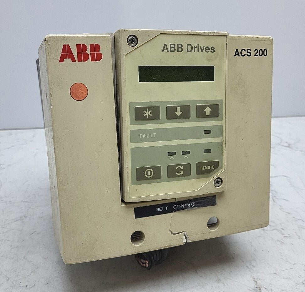 Abb ACS201-1P1-1-00P20 ACS 200 Variable Speed AC Drive *Damaged Cover See Pics