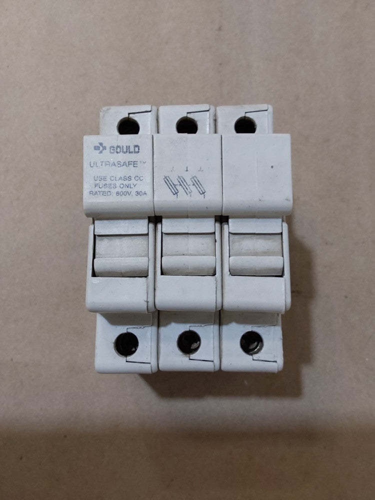 Gould Shawmut Ultrasafe USCC3 600V 30A Class CC Fuse Holder