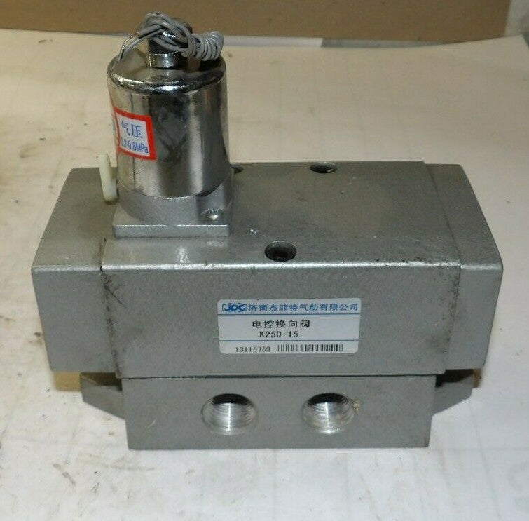 NEW JPC 5-PORT 2-POSITION 24 VDC SOLENOID VALVE 24 VDC COIL 3/8" NPT K25D-15