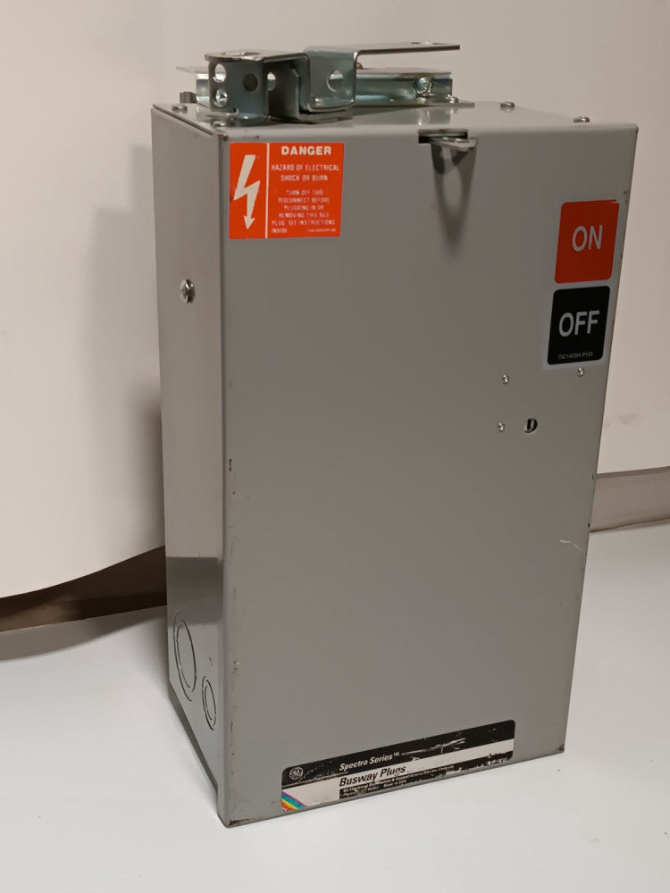 GE SB463RG Spectra Series Fusible Bus Plug, 100A 600V 3PH 4-Pole fused switch