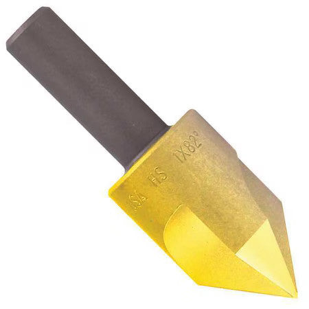 Keo 55002-Tin Drill/Countersink,6 Fl,60 Deg.,1/4In,Hss