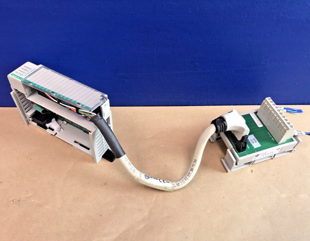 Allen Bradley 1769-OB16 Output Module with 1492-IFM20FN and 1492-CAB002E69 Cable