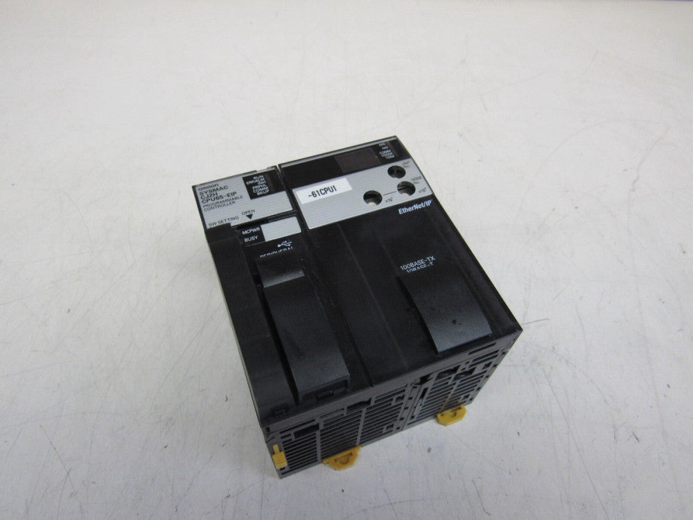 OMRON SYSMAC CJ2H-CPU65-EIP PROGRAMMABLE CONTROLLER WITH ETHERNET/IP XLNT USED !