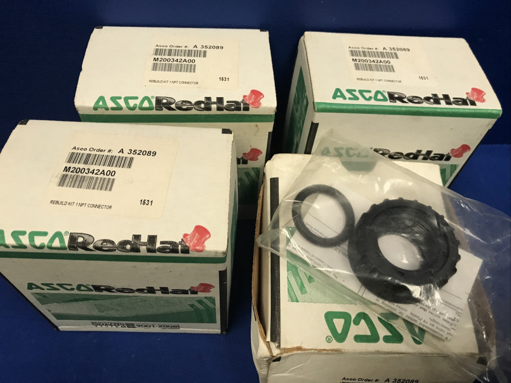 Lot of 4 ASCO M200342A00 Rebuilt Kit 1-NPT Connector