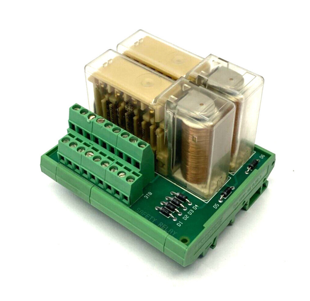 Universal Instruments 45209201 Safety Relay Module DIN Rail Mount WORN TERMINAL