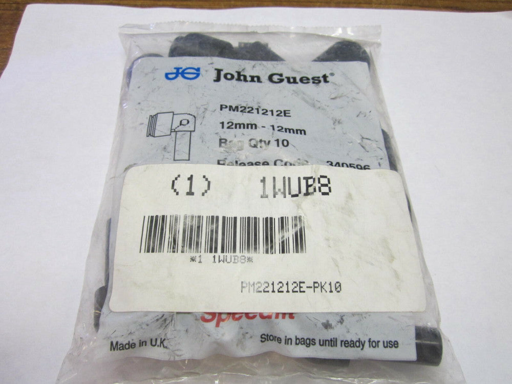 Lot of 10 JOHN GUEST 12MM Tube 12MM Stem Plastic Plug In Elbow, 90 Degrees