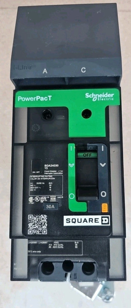 1) New Take Out BDA24030Y2 Square D BGA 2 Pole 30 Amp Circuit Breaker