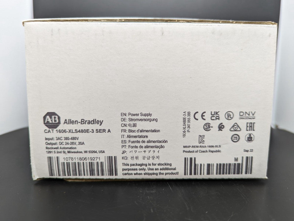Allen Bradley 1606-XLS480E-3 24-28VDC Power Supply New In Box USA Stock