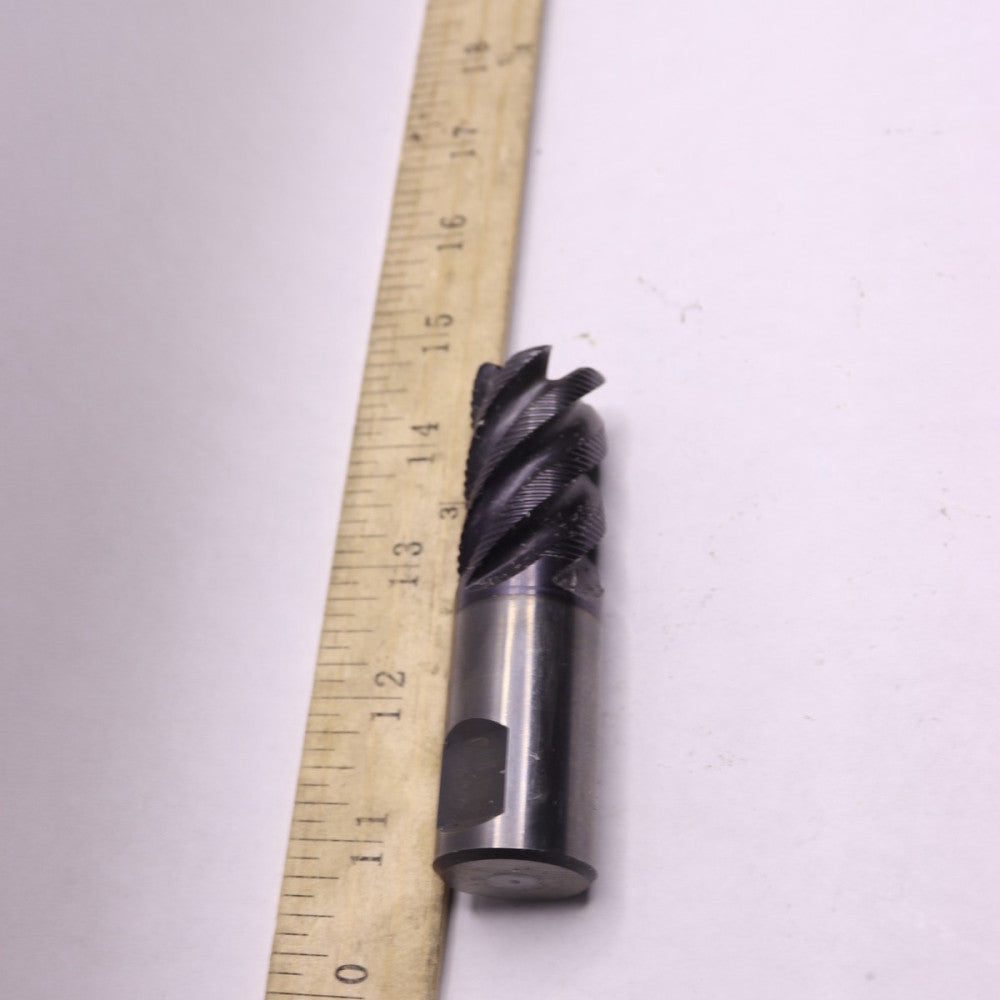 Corner Radius End Mill 45-Deg Helix Regular Length Carbide 5-Fl 4" Length 1" 