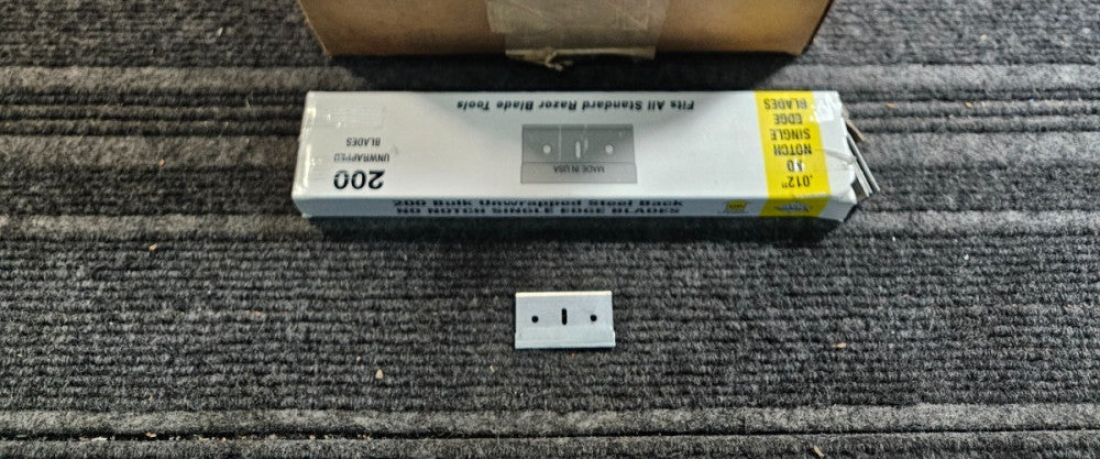 (QTY 400) Accutec 94-0468-0000 Single Edge No Notch Blade .012in 3-Facet Steel