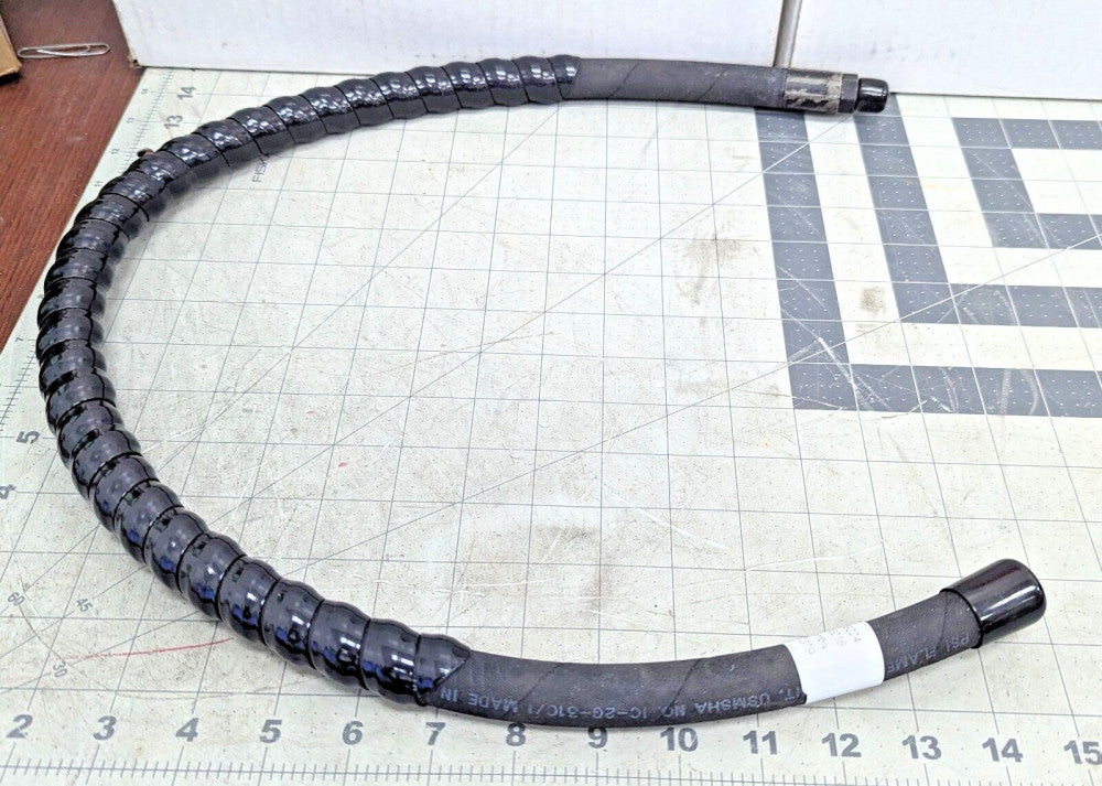 35” 3/8” 6AN Flame Resistant Hydraulic Hose 1C-2G-31C MSHA [H3FL]