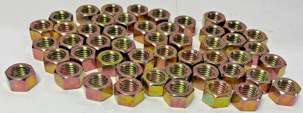 ZINC YELLOW CHROMATIC PLATED HEX NUTS GRADE 8 HN 3/4"-10X 1-1/4" LOT OF 50
