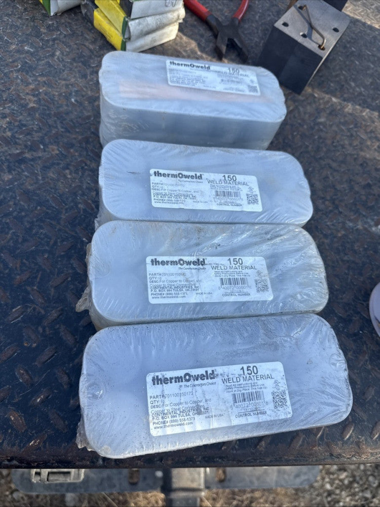 4 packs of 10 ThermOweld 701100150172 150 Standard Weld Metal Pack 40 Tubes