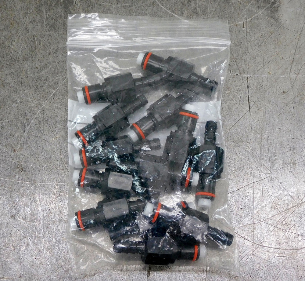 CPC Valved In-Line Hose Barb Coupling 1/4" Lot of Thirteen (13)