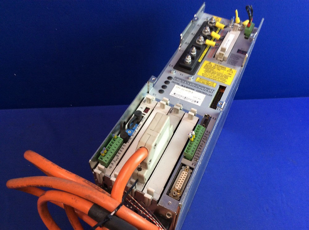 INDRAMAT DDS02.1-W025-D AC SERVO CONTROLLER W/ DSS1.1, DEA4.1, DMS2.1-S11-01RS