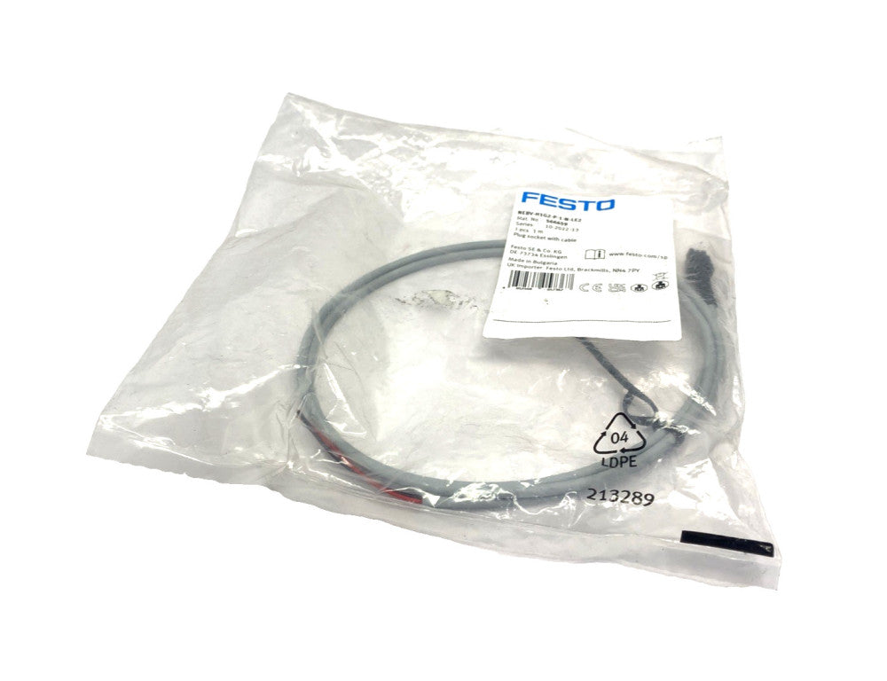 Festo NEBV-H1G2-P-1-N-LE2 Plug Socket w/ Cable 1m 566659