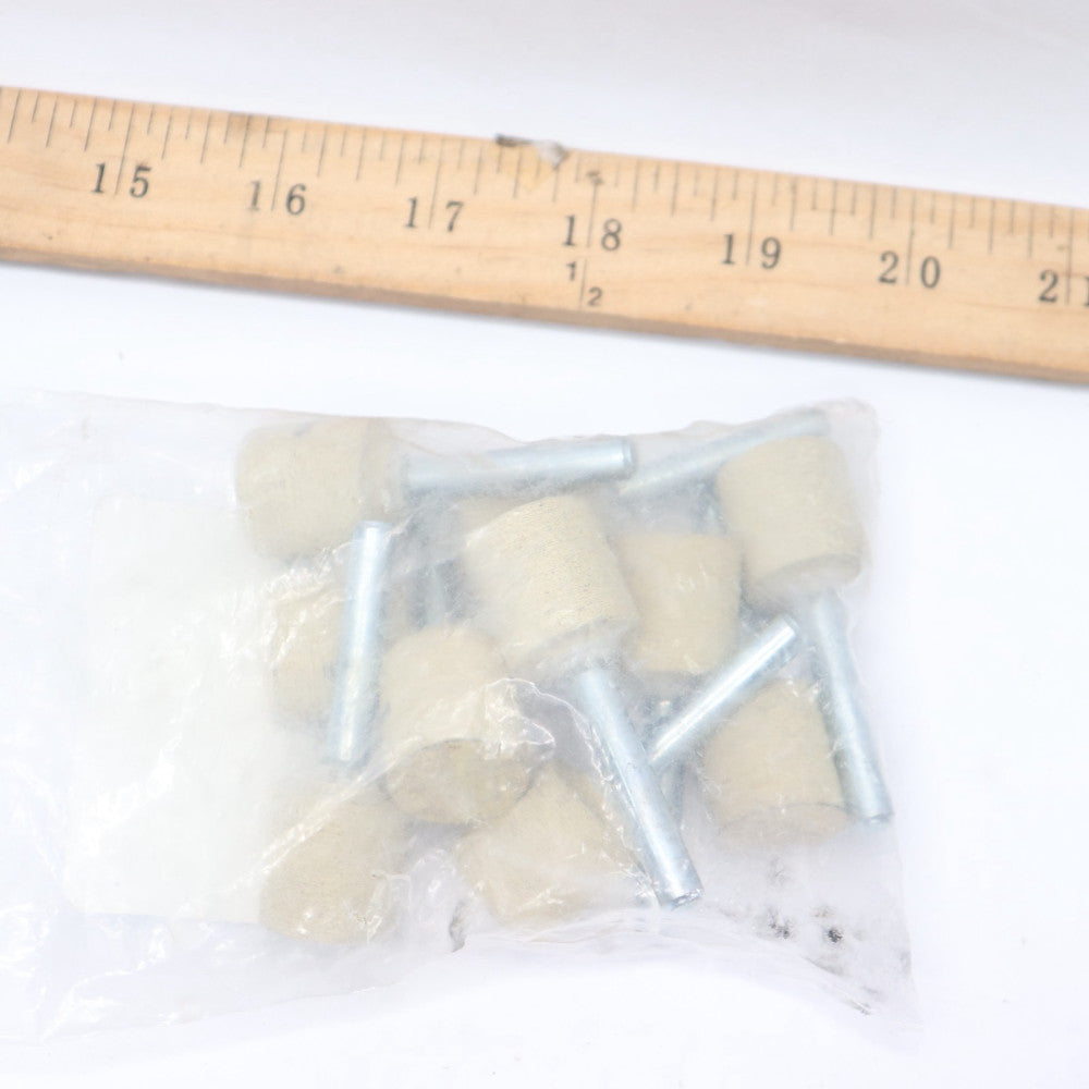 (10-Pk) Artco Mounted MX Wheels 180 Grit Medium 3/4" X 3/4" X 1/4" SH W204M180