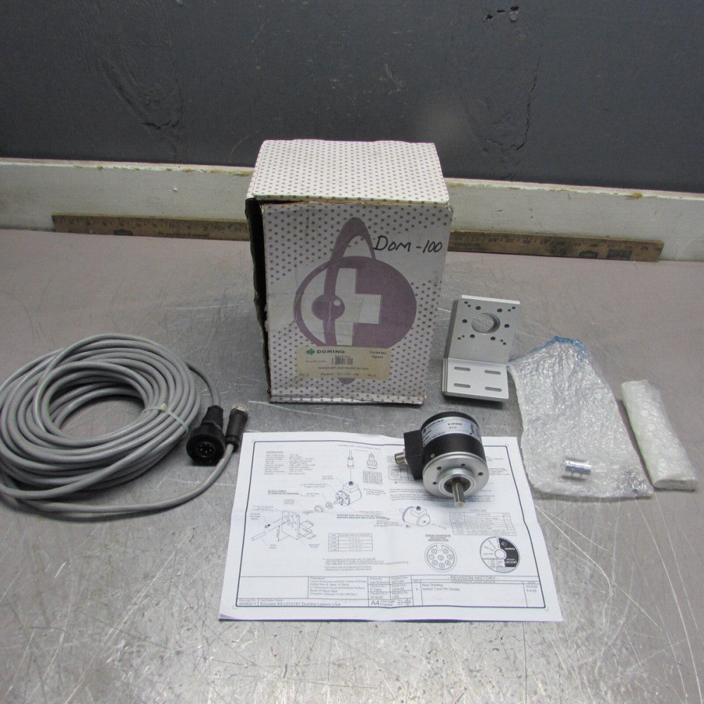 NEW! Domino L012161 ,ENCODER ,2/24V , 2500/5000/25000/12500 ppr, W/ CABLE!, NIB!