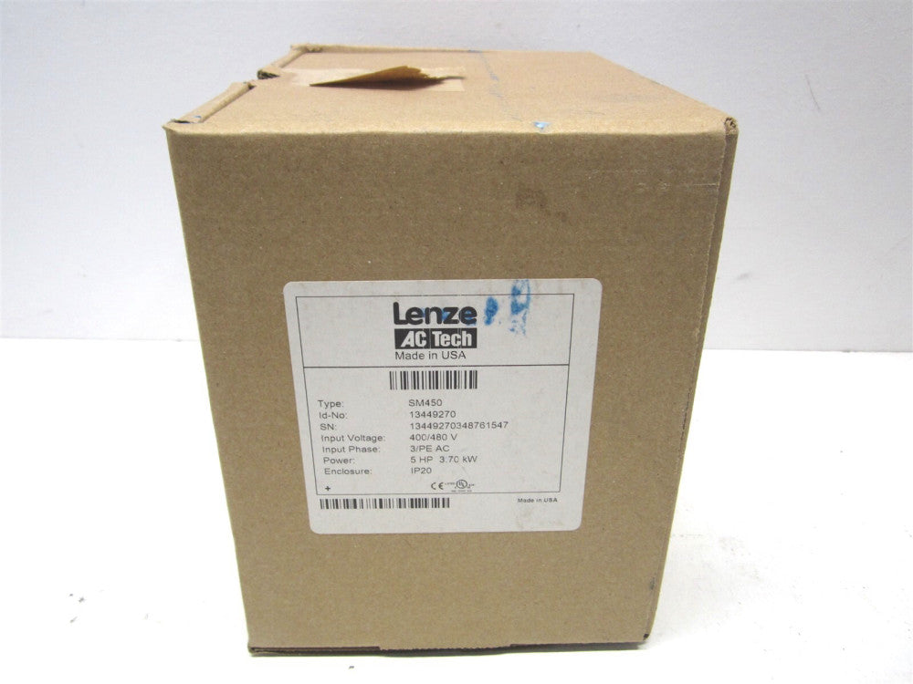 Lenze (SM450) 5 HP 400 – 480 VAC IP20 Enclosed Variable Frequency Motor Drive 