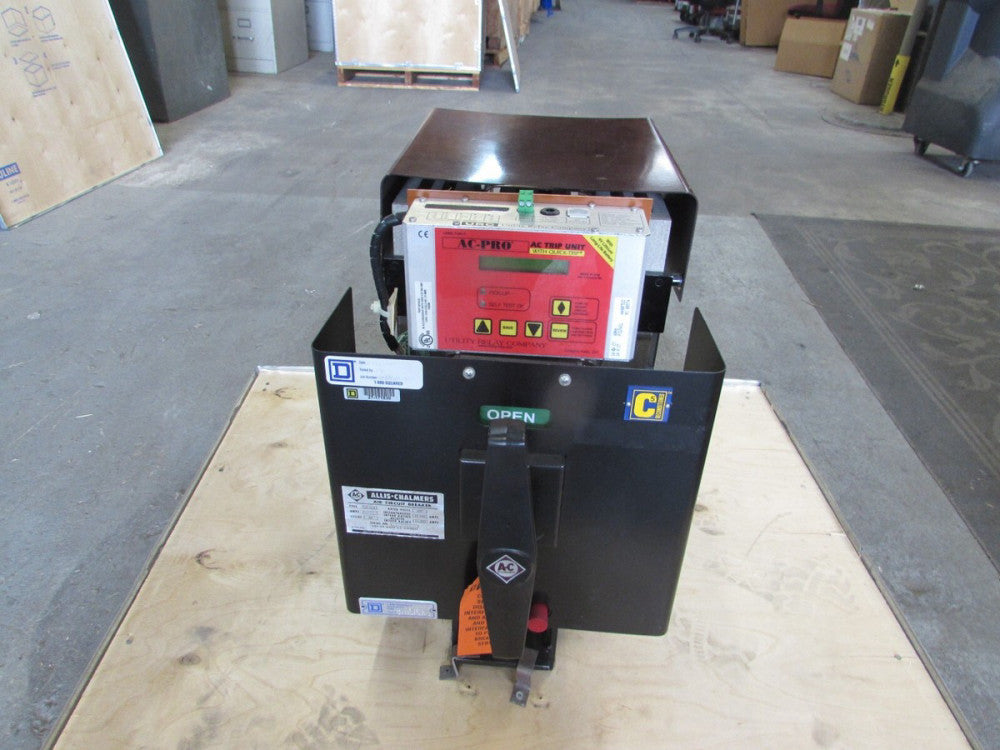 ALLIS CHALMERS LA-25A , AIR CIRCUIT BREAKER, 600A /600VAC /3P ,W/ TEST REPORT!