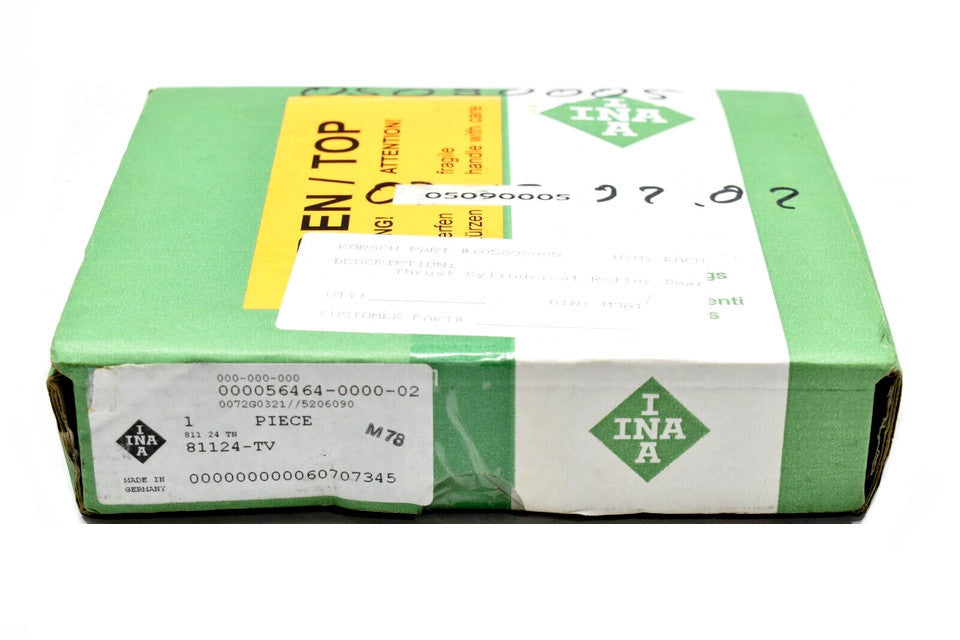 INA 81124-TV Cylindrical Thrust Roller Bearing (Replaces 811 24 TN)