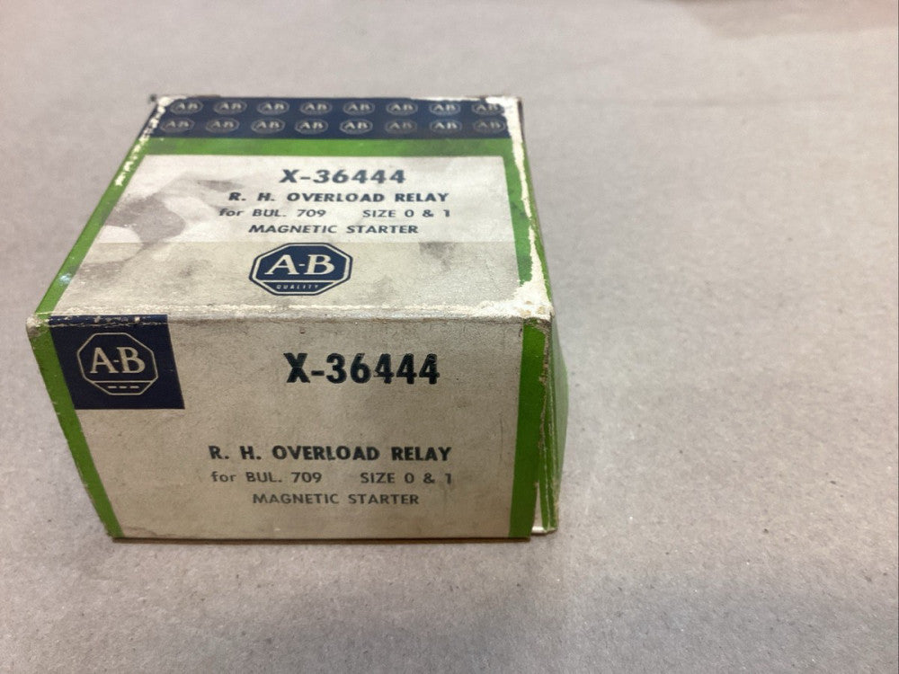 ALLEN BRADLEY X-36444 OVERLOAD RELAY