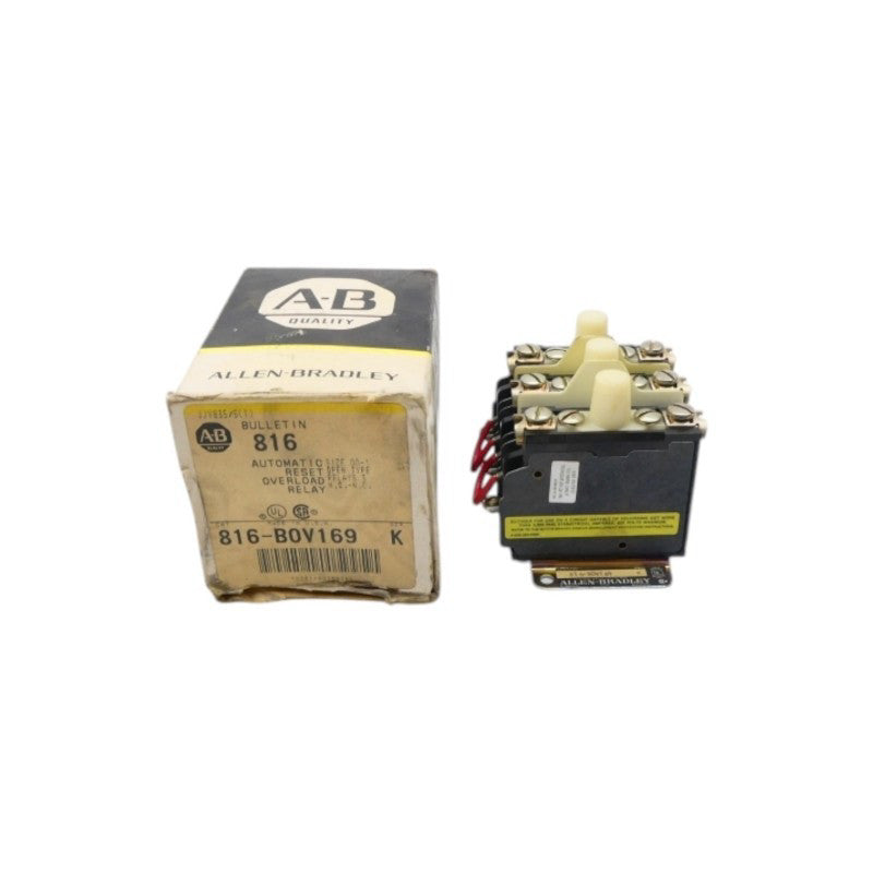ALLEN BRADLEY 816-B0V169 SER. K 600V (BK/YL) NSMP