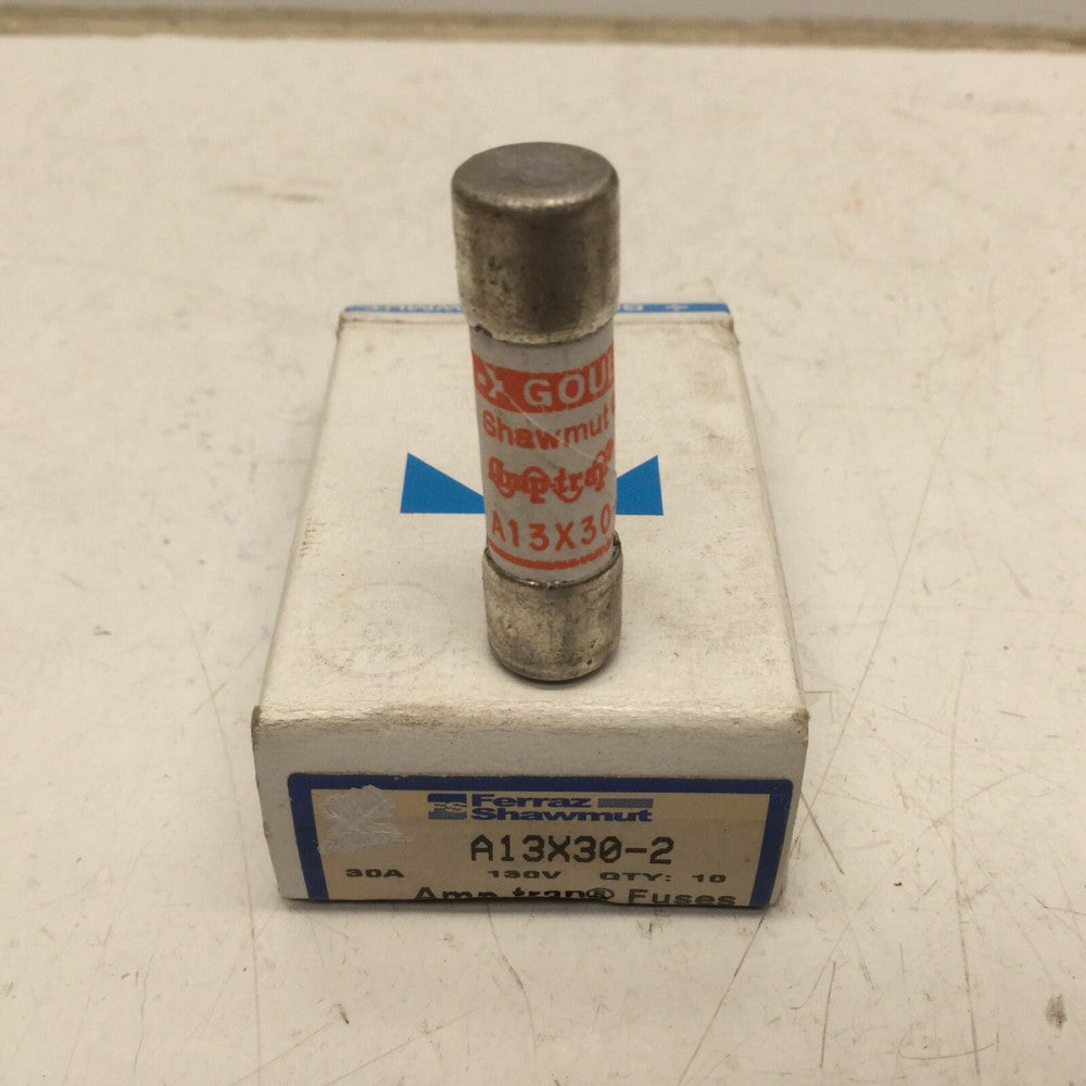 GOULD Shawmut A13X30-2 Type 2 Amp-trap Fuses 30 AMP 130VAC (LOT of 10)